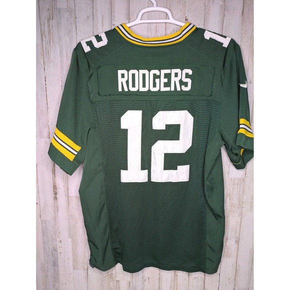 Authentic Aaron Rodgers Green Bay Packers Jersey Size 48‎ Nike Vapor Elite - Picture 1 of 11